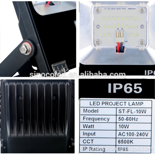 2016 brightest 130-150lm/w outdoor led flood Light price COB IP65 CE ROHS FCC